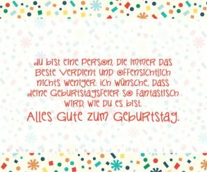 Glückwunsch zum Geburtstag